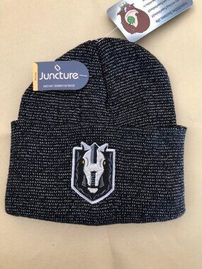 Henderson Silver Knights Black and White Cuffed Beanies!